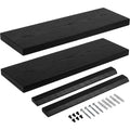 Zvun Black-Wax Ash Wall Shelves 45 × 15 cm Set of 2 - Product view